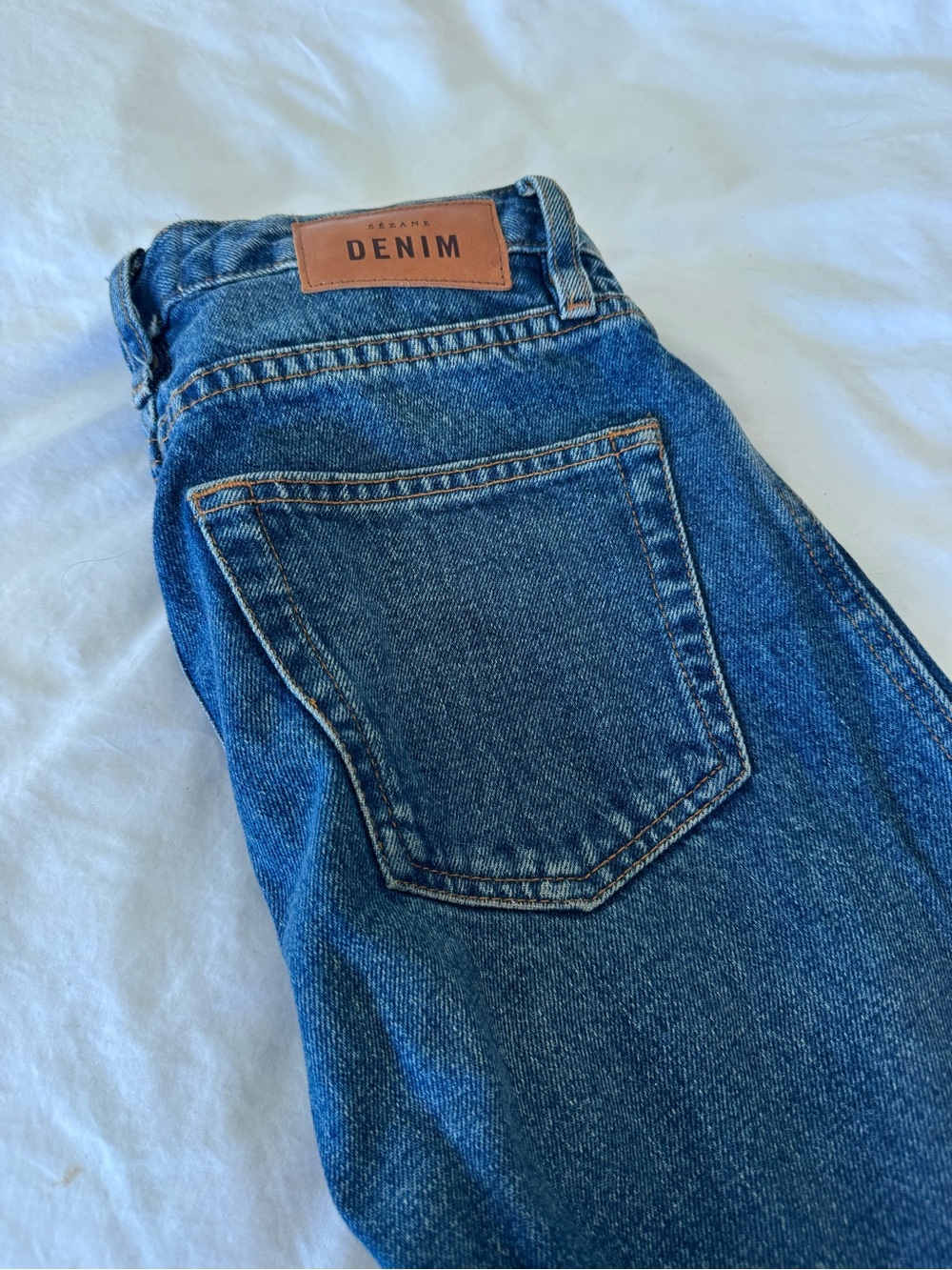 Sesame Classic Blue Denim Ankle cut jeans